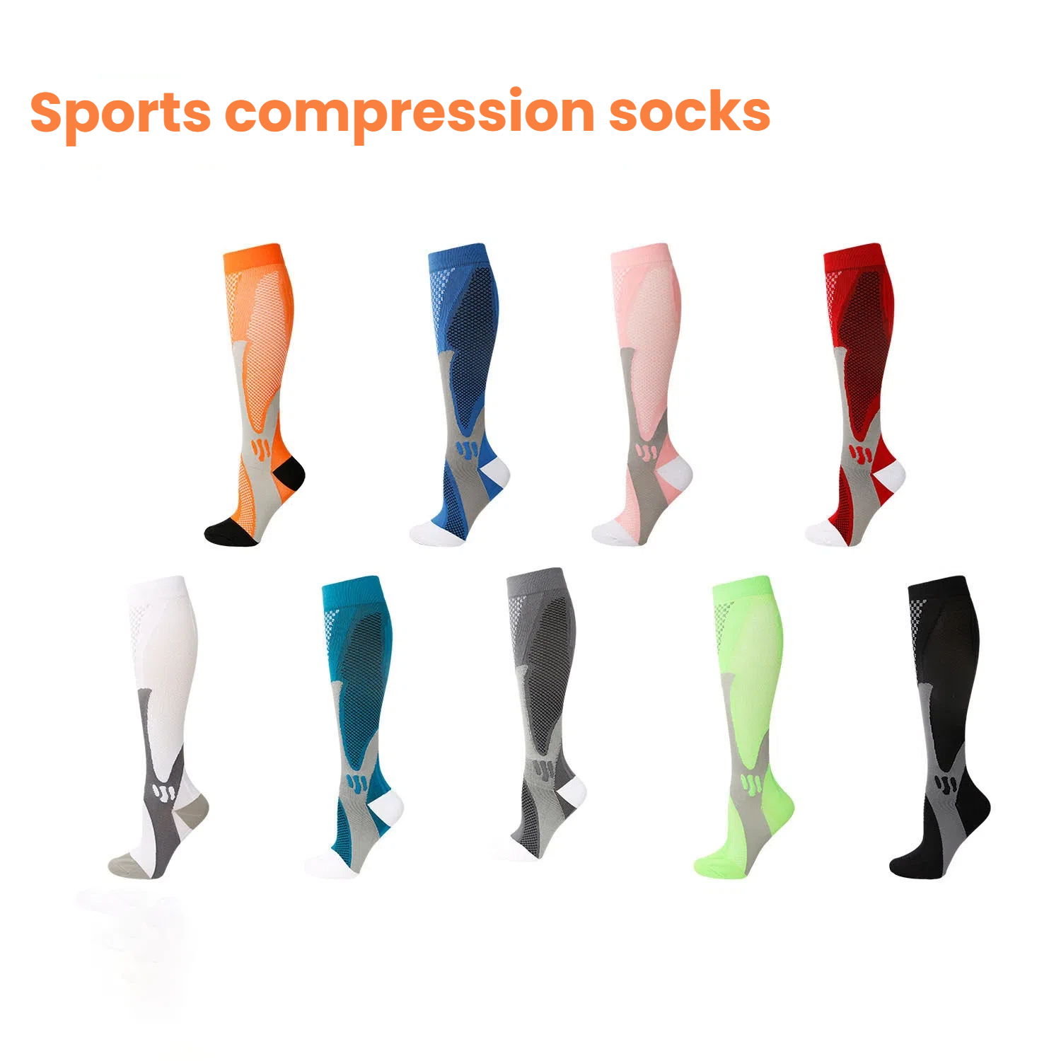 남녀공용 크로스보더 나일론 압박 양말 사이클링 러닝 축 - Sports Socks 리뷰 및 가격