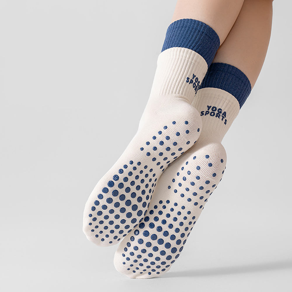 전문적인 디자인의 이중 레이어 요가 양말, 실리콘 소재 - Sports Socks 리뷰 및 가격