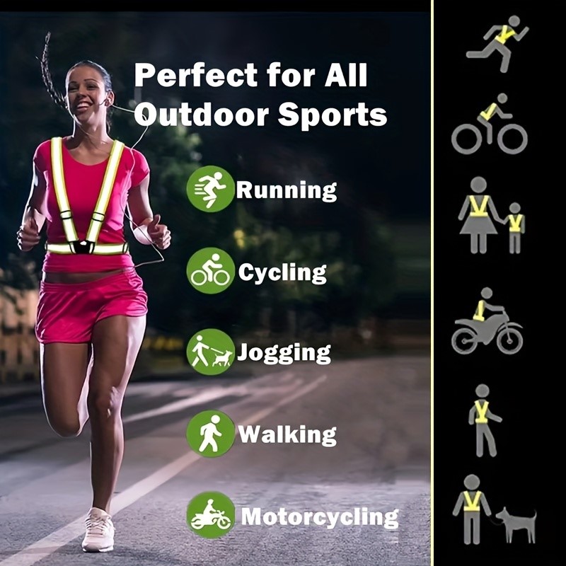 고시인성 반사 안전 조끼 재킷 야간 러닝 스포츠 고산  - Running Visibility Gear 리뷰 및 가격